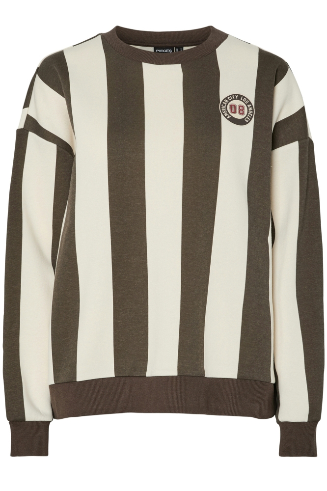 PCFILUCCA LS O-NECK SWEAT D2D FSY 17161496 BIRCH/DELICIOSO